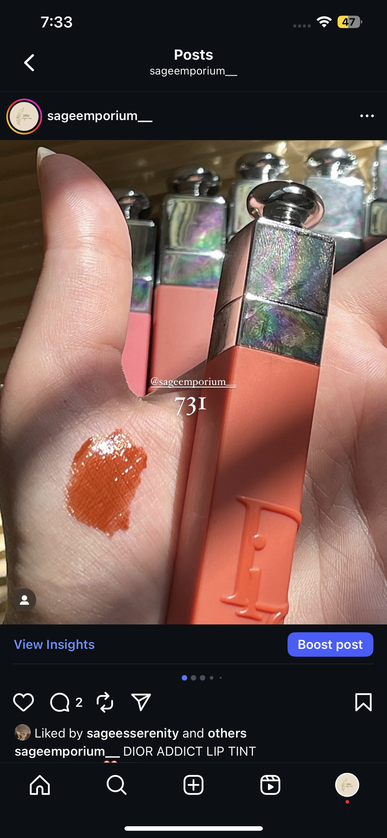DIOR ADDICT LIP TINT