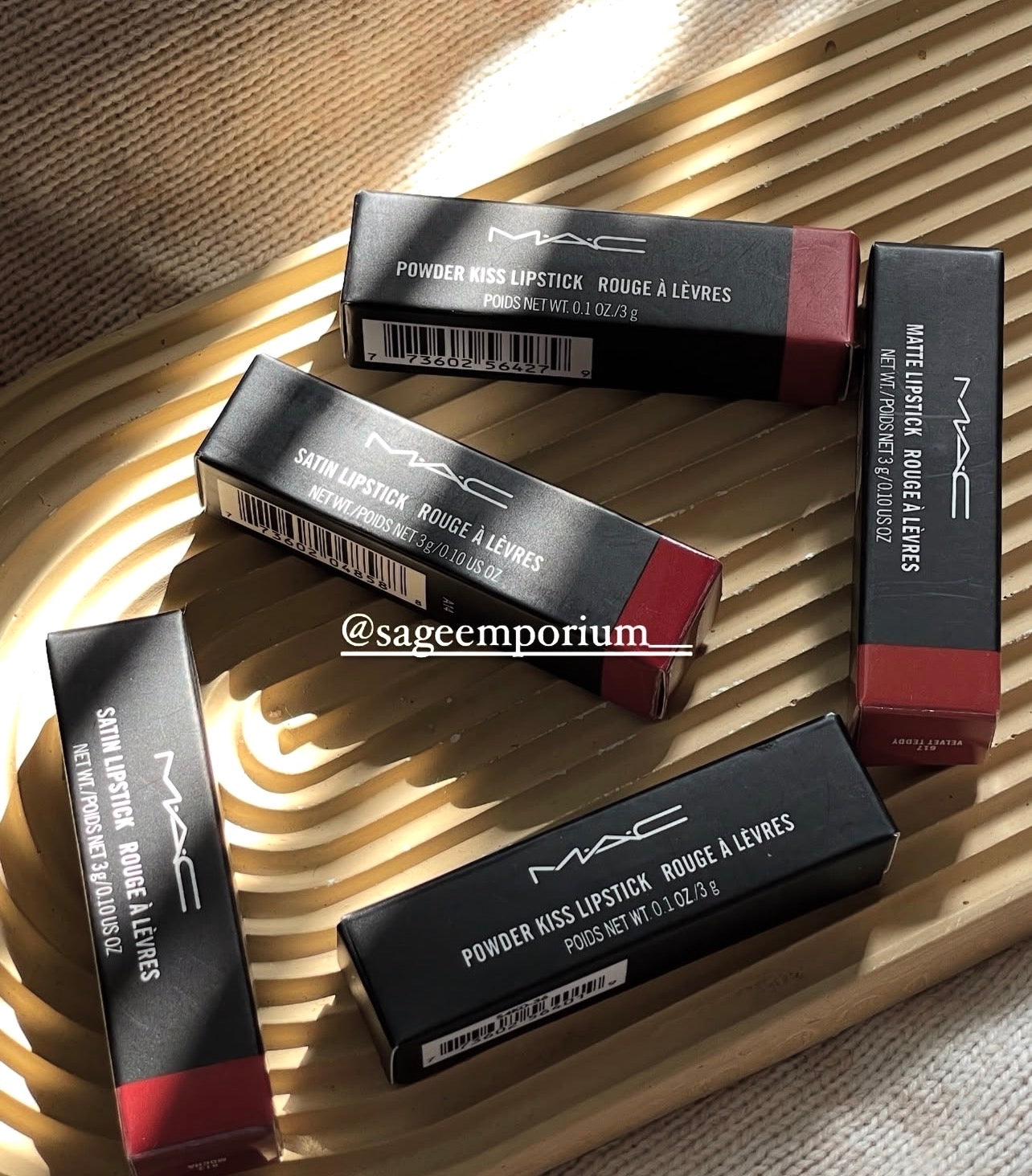 MAC LIPSTICKS.