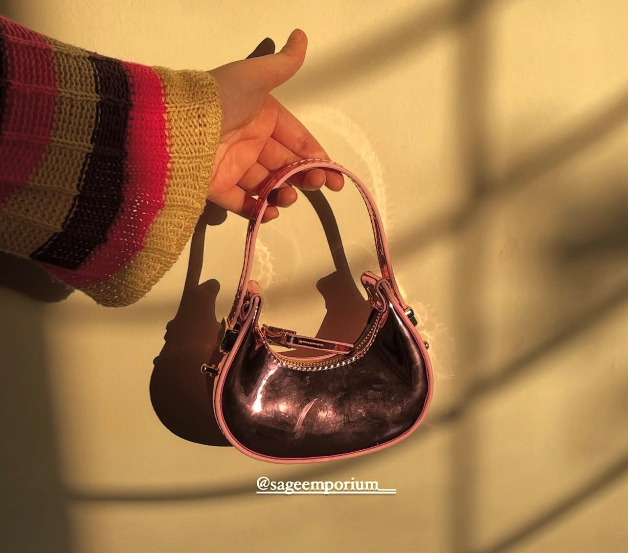 METALLIC SHOULDER BAG