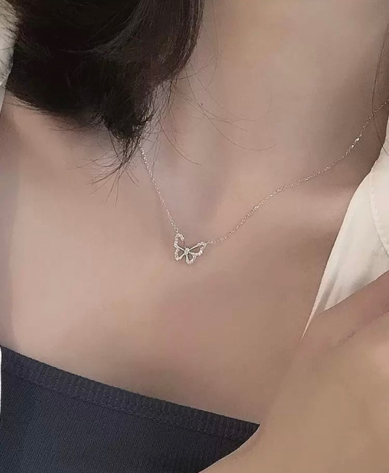 SILVER BUTTERFLY PENDANT