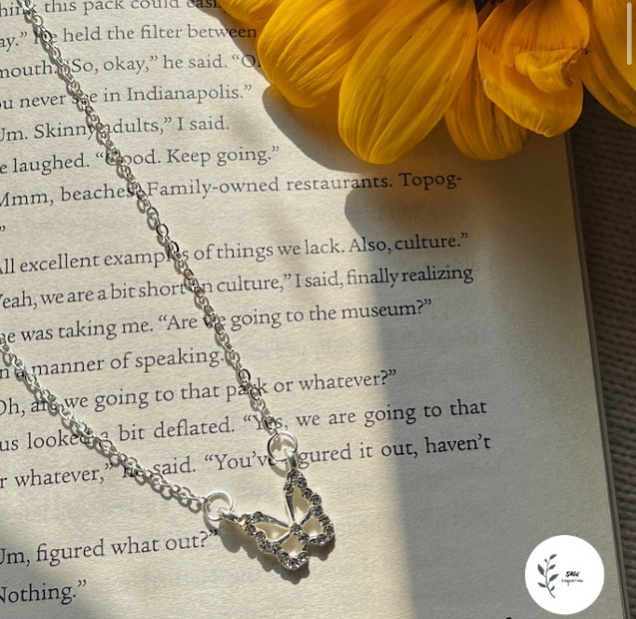 SILVER BUTTERFLY PENDANT