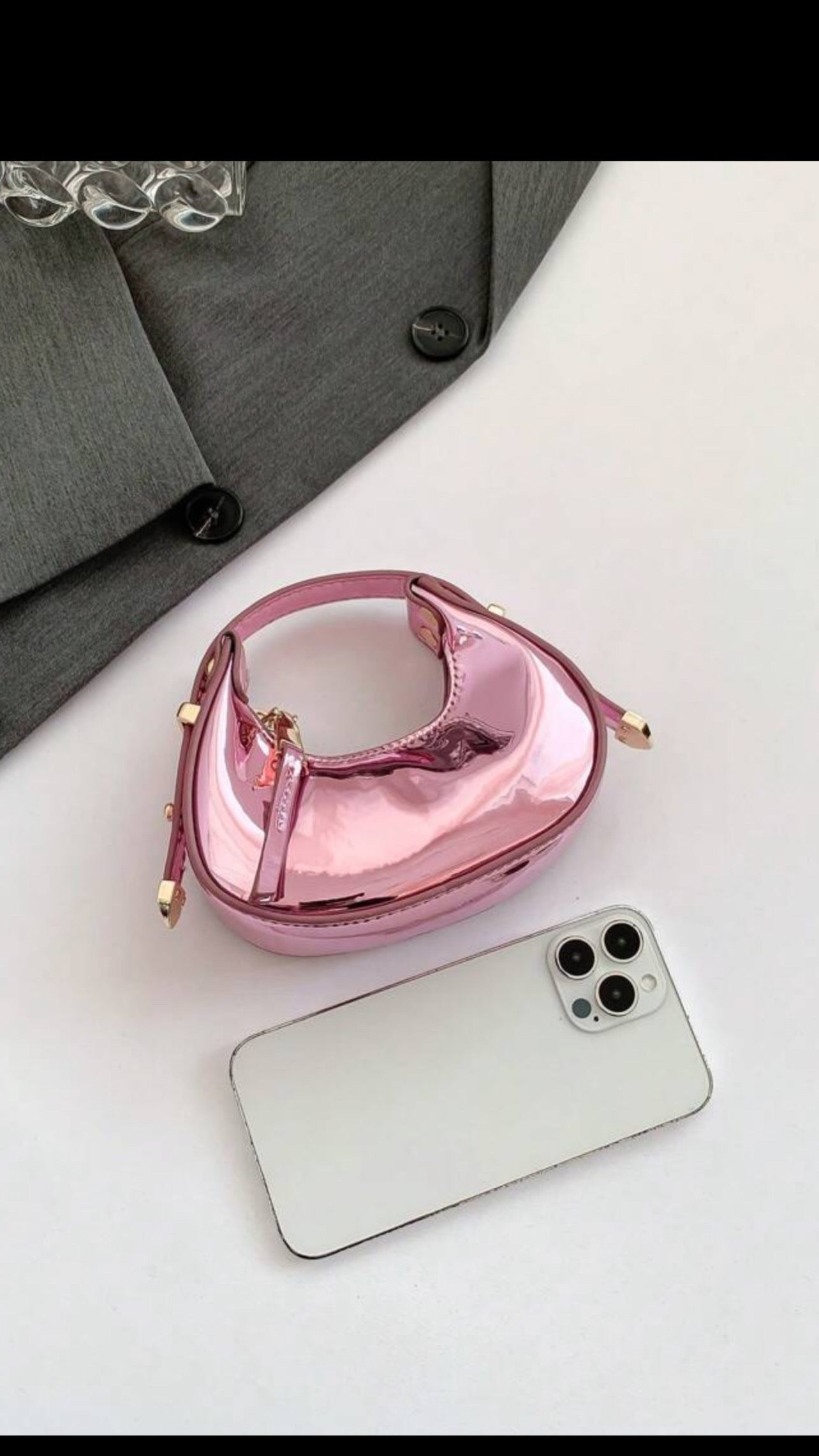 METALLIC SHOULDER BAG