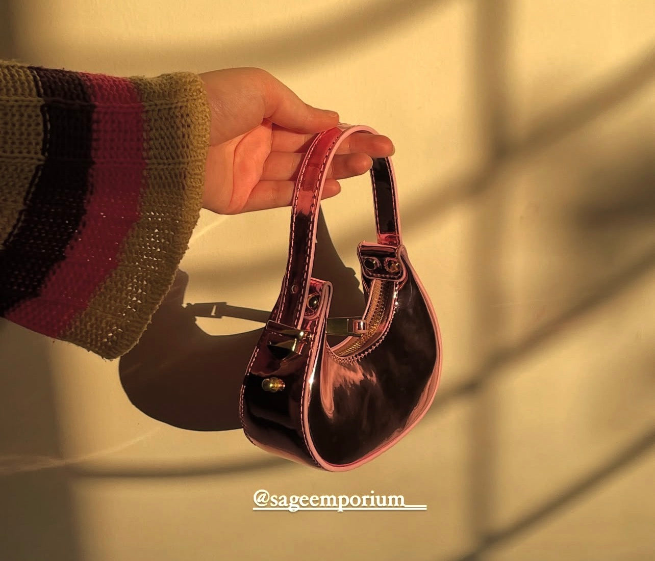 METALLIC SHOULDER BAG