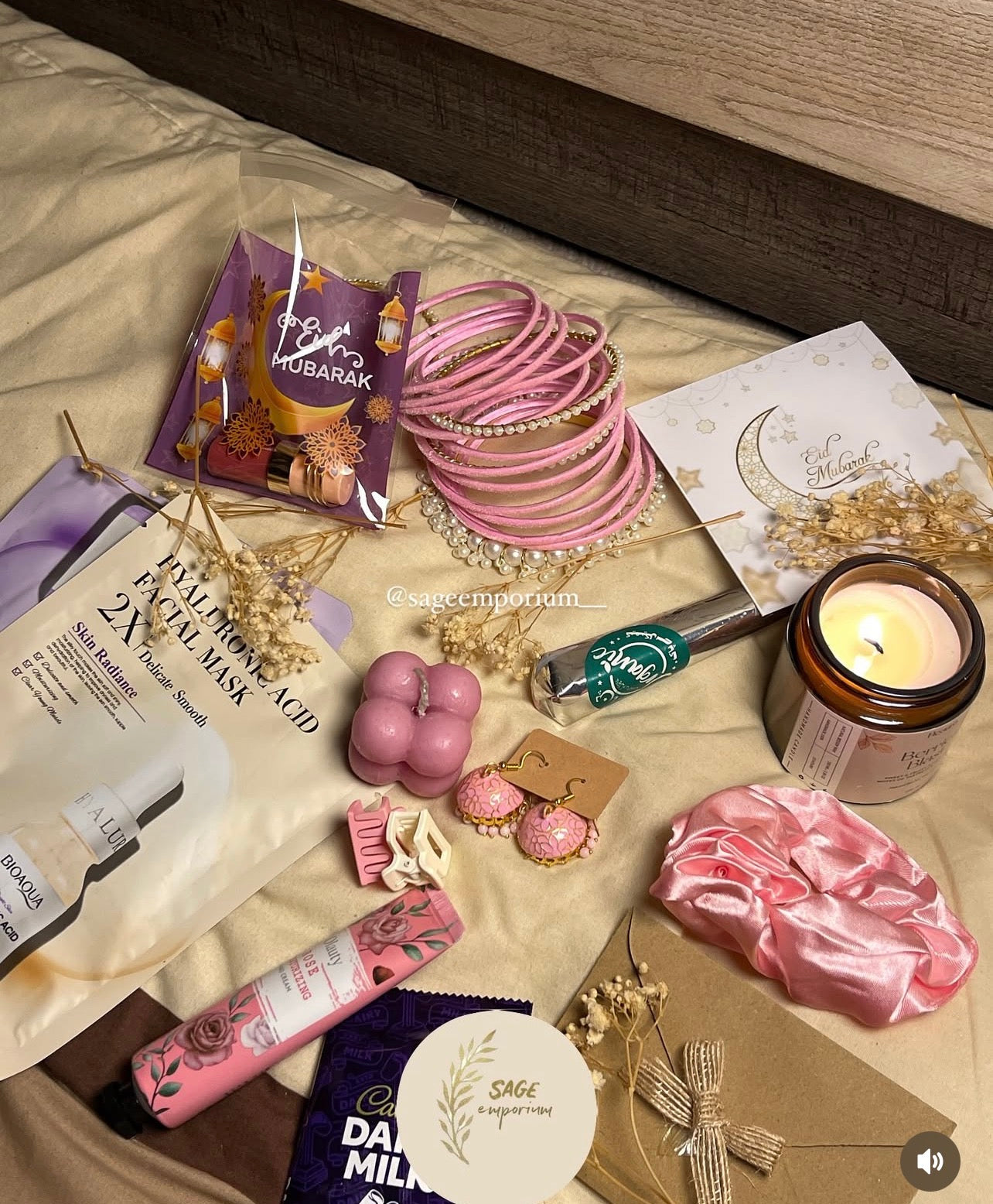Baby Pink Large Hamper