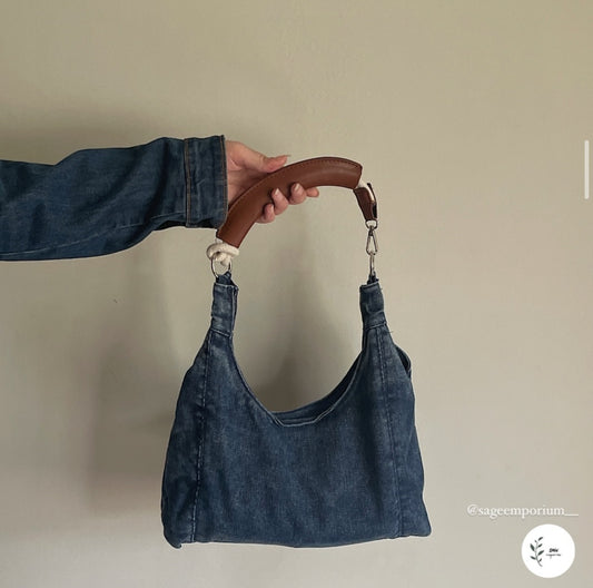 DENIM SHOULDER BAG
