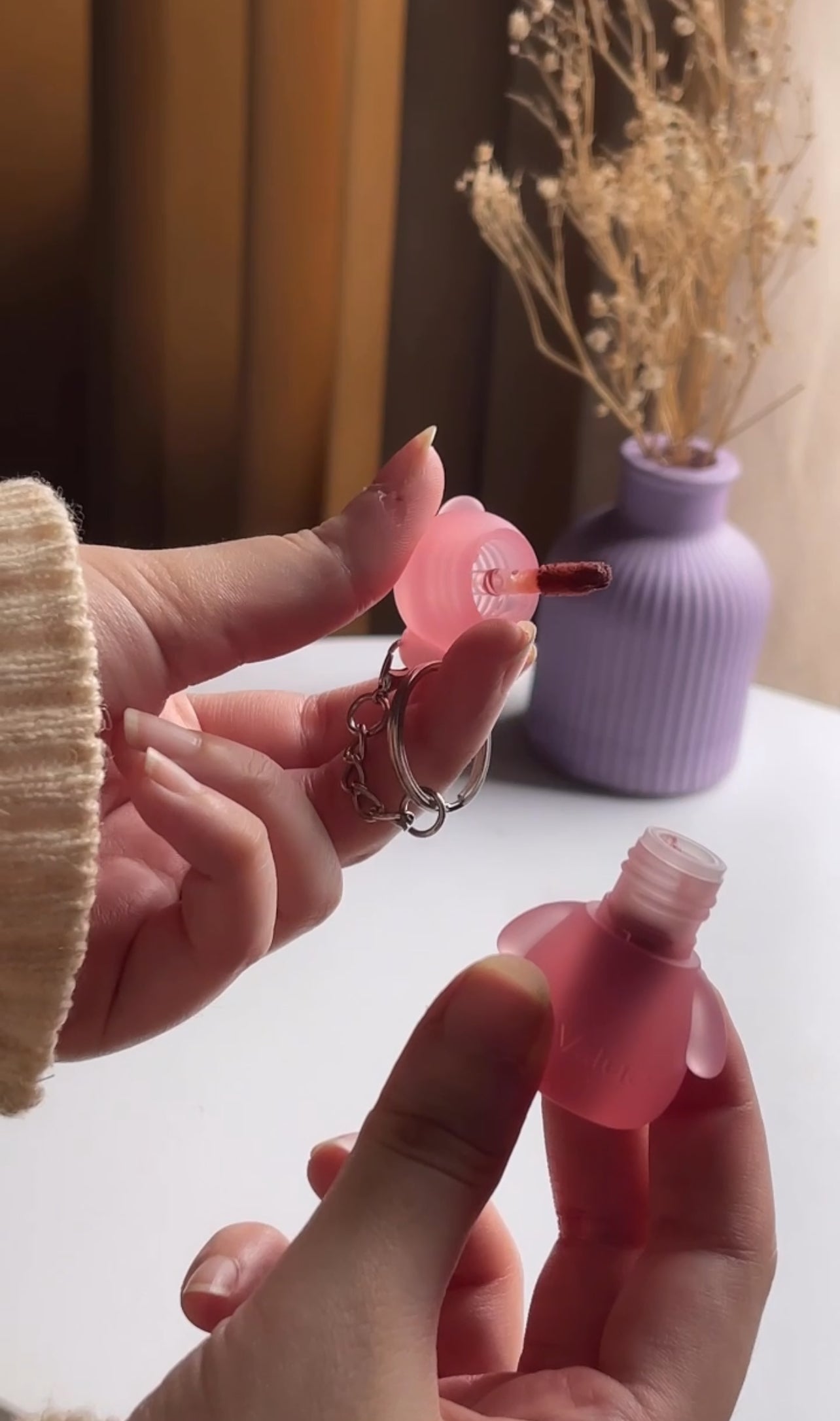 TEDDY KEY CHAIN LIP CLAY