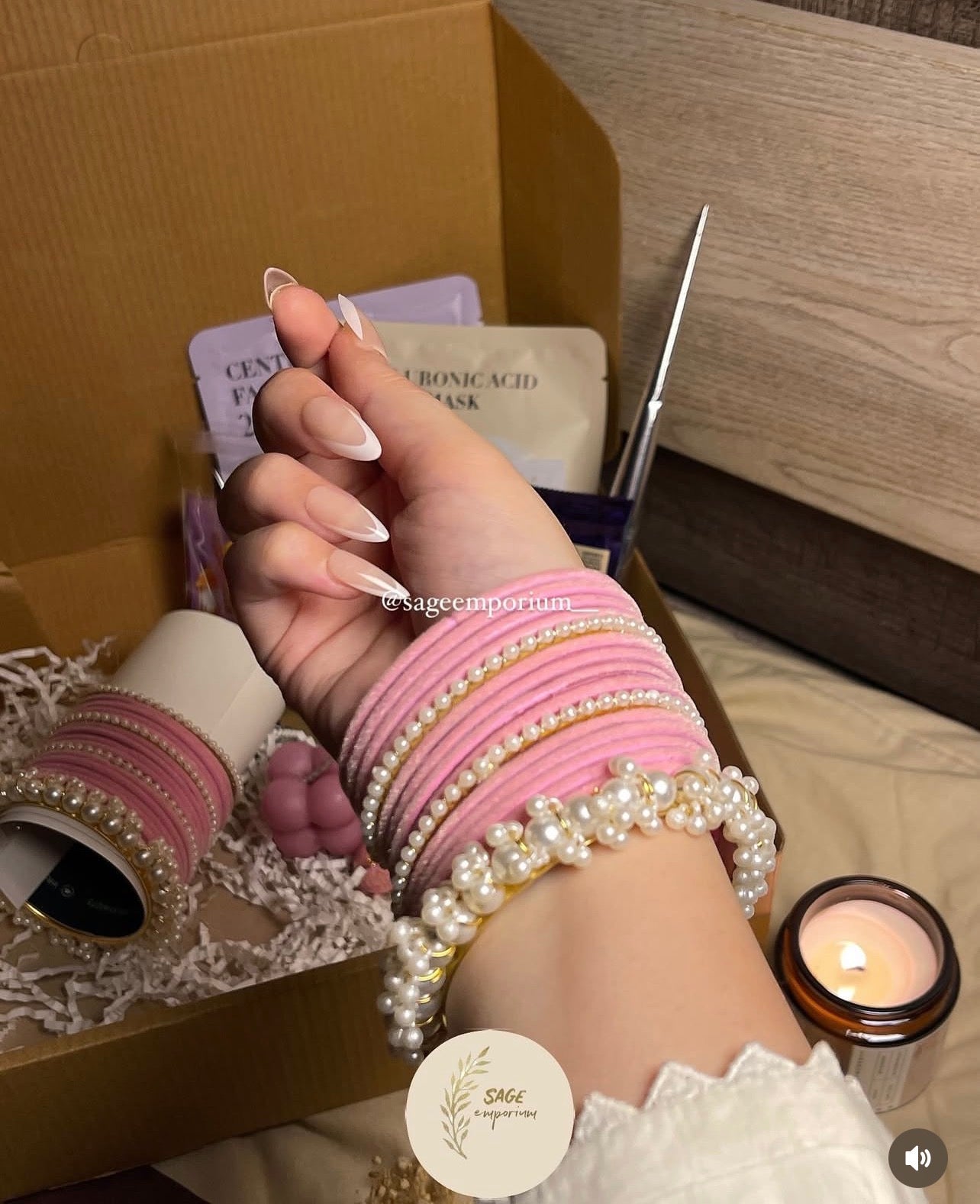Baby Pink Large Hamper